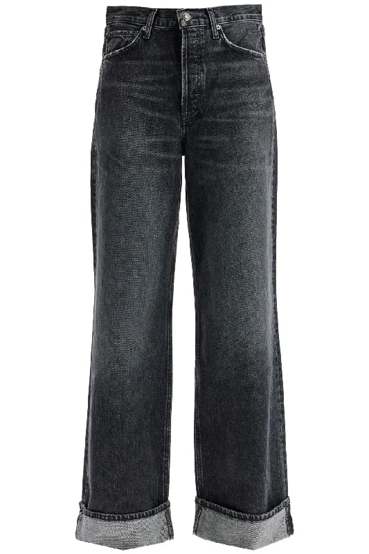 dame wide leg jeans A9159 1346 DITCH Cozy Wide-Legged Jeans