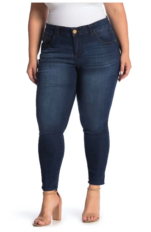 Ab Tech Ankle Crop Jean In Indigo Stylish Cargo Style Jeans