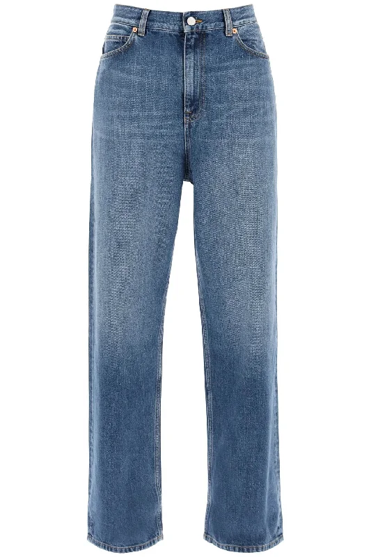 Valentino garavani wide leg jeans 4B0DD16X8JS MEDIUM BLUE DENIM Fashionable Cropped Denim Jeans Valentino garavani wide leg jeans 4B0DD16X8JS MEDIUM BLUE DENIM Fashionable Cropped Denim Jeans