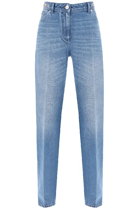 boyfriend jeans with tailored crease 1012634 1A07079 MEDIUM BLUE Elegant Wide-Leg Jeans boyfriend jeans with tailored crease 1012634 1A07079 MEDIUM BLUE Elegant Wide-Leg Jeans