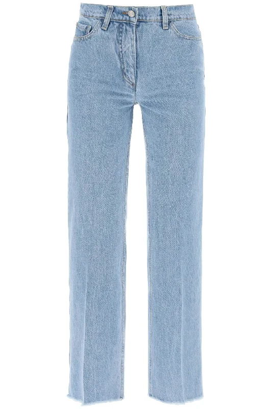 low-waisted cropped jeans 112524 BLUE Casual Loose Fit Jeans