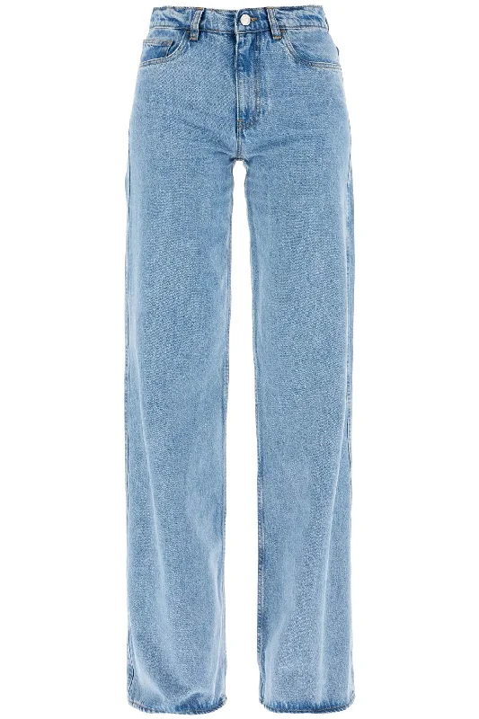 wide leg jeans COPP95F2008 BLUE Stylish High-Waist Skinny Denim