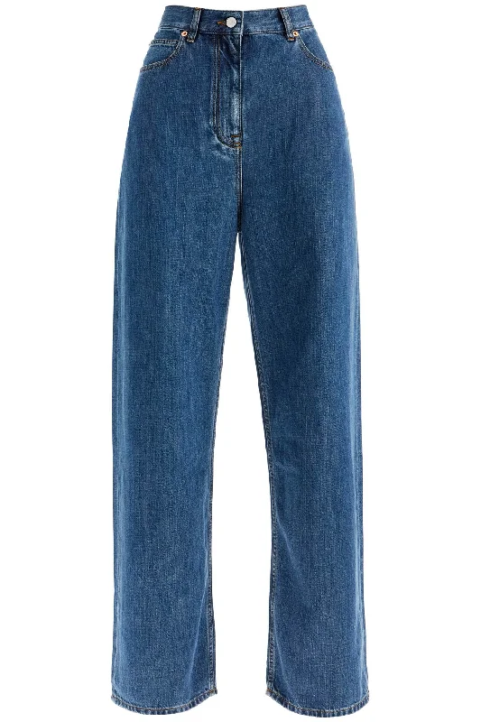 baggy cotton and lyocell jeans 5B3DD17X8MD MEDIUM BLUE DENIM Comfortable Mid-Rise Jeans baggy cotton and lyocell jeans 5B3DD17X8MD MEDIUM BLUE DENIM Comfortable Mid-Rise Jeans