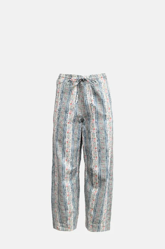 Felix Twill Jeans Wallpaper Floral Trendy Bootcut High-Waisted Jeans