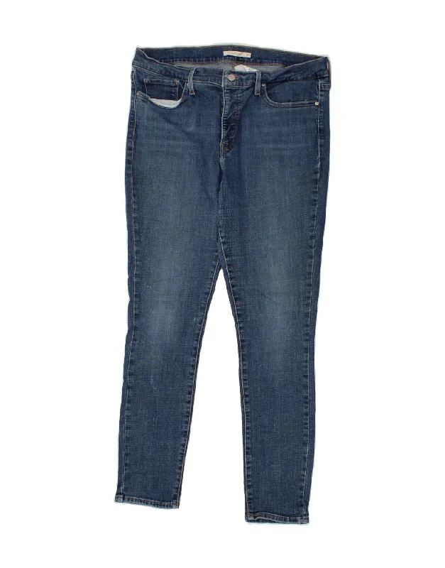 LEVI'S Womens 311 Shaping Skinny Jeans W34 L32  Blue Stylish Bootcut Denim Jeans
