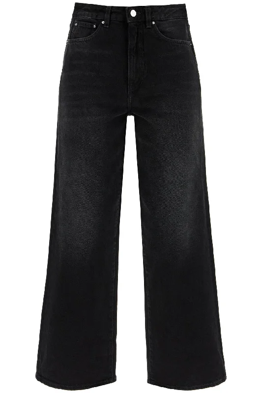 cropped and flared jeans 241 WRB2375 FB0046 32 FADED BLACK Casual Wide-Legged Denim Jeans cropped and flared jeans 241 WRB2375 FB0046 32 FADED BLACK Casual Wide-Legged Denim Jeans