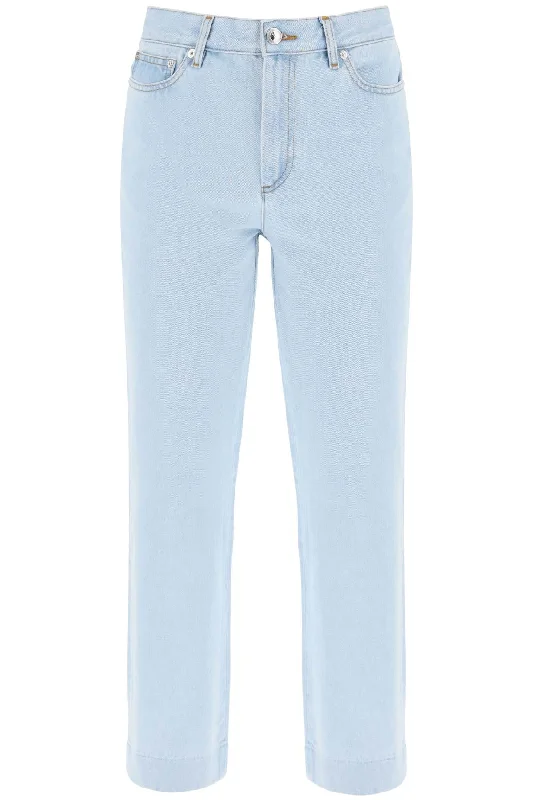 A.p.c. new sailor straight cut cropped jeans COGXK F09131 BLEACHED OUT Chic Faded Blue Jeans A.p.c. new sailor straight cut cropped jeans COGXK F09131 BLEACHED OUT Chic Faded Blue Jeans