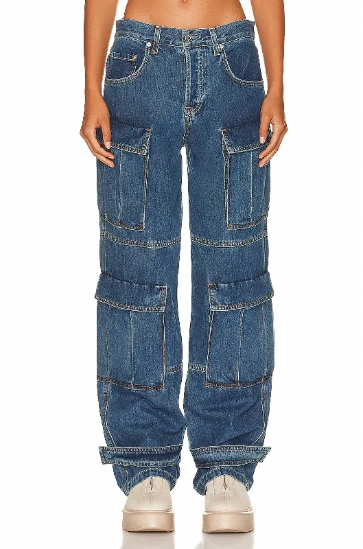 Lex Cargo Jeans In Rio Grande Stylish Slim Fit Denim
