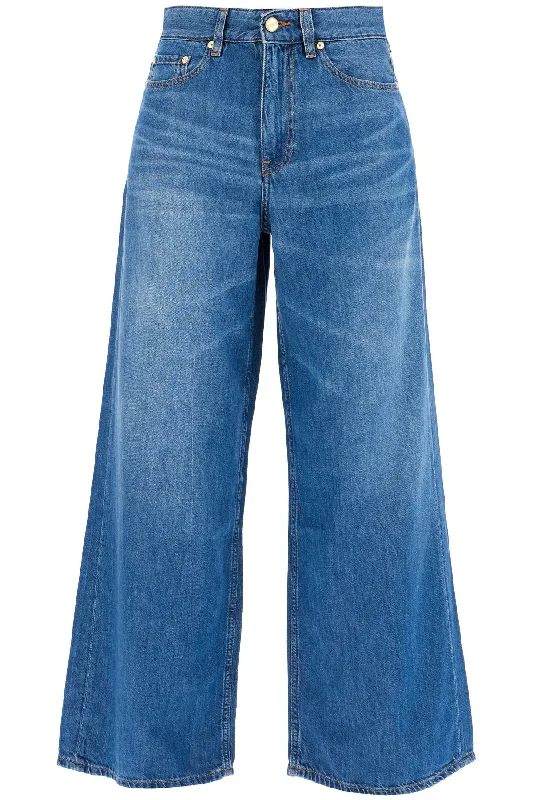 lightweight denim wide leg jeans J1487 MID BLUE VINTAGE Fashionable Slouchy Fit Jeans lightweight denim wide leg jeans J1487 MID BLUE VINTAGE Fashionable Slouchy Fit Jeans