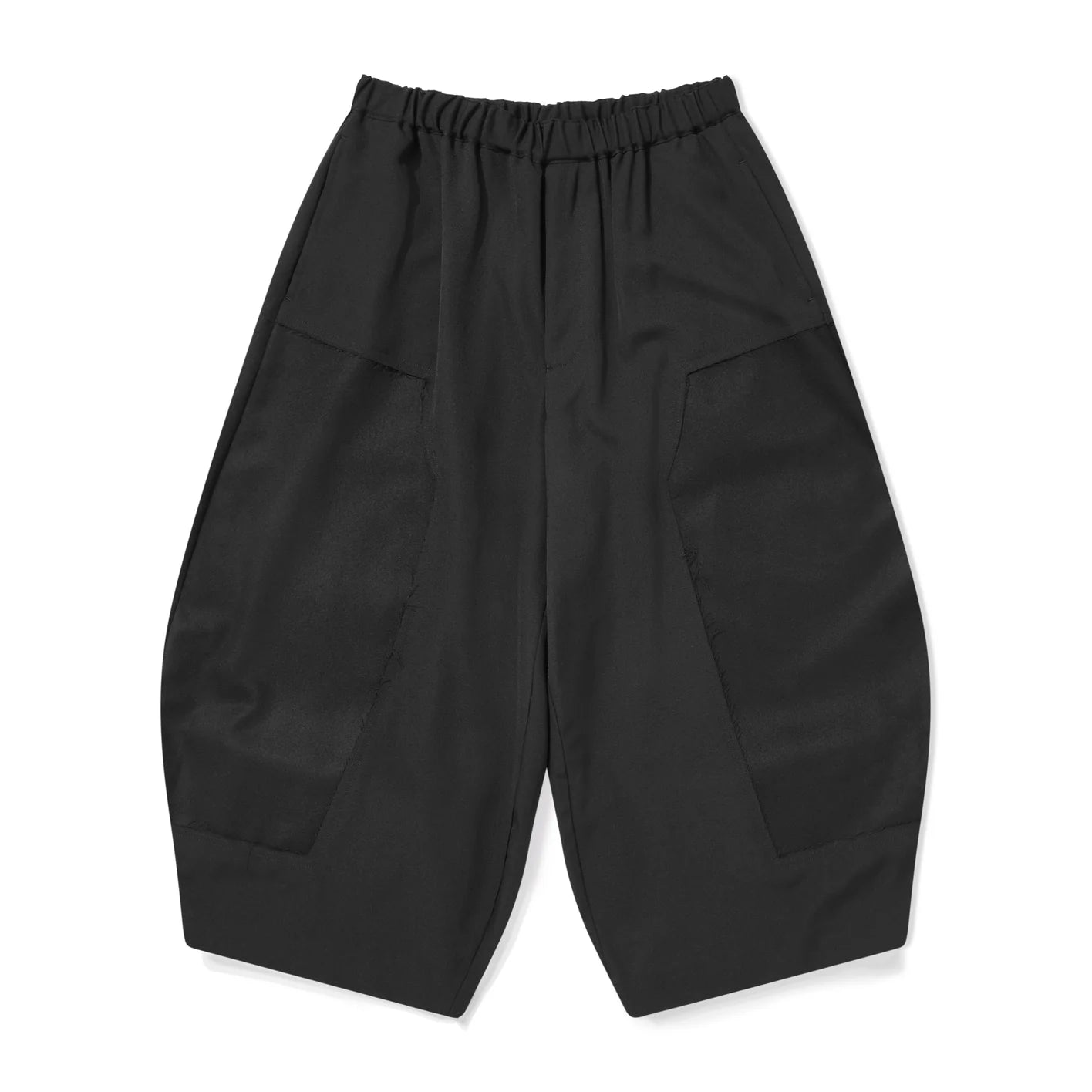 BLACK Comme des Garçons Wool Balloon Pants (Black) Soft Stretch Pants