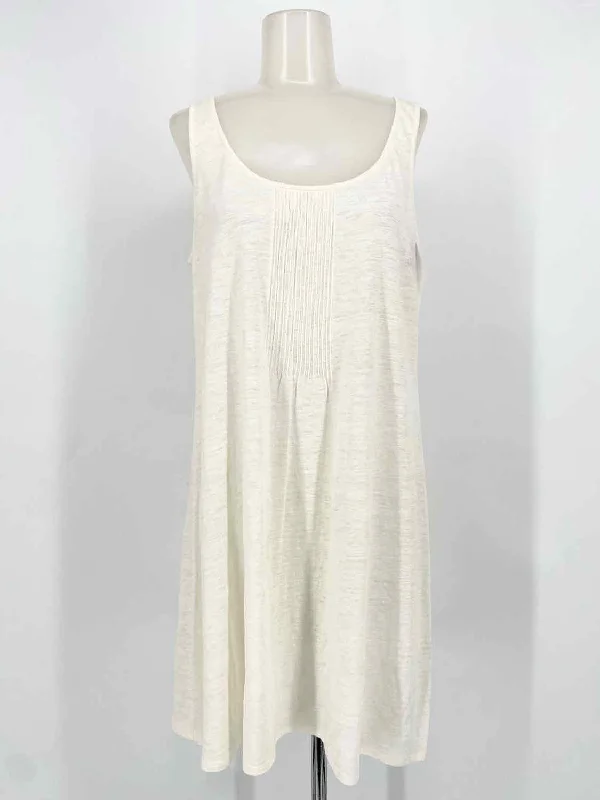 Eileen Fisher Women's Off White Short Beach Ready Size S Dress