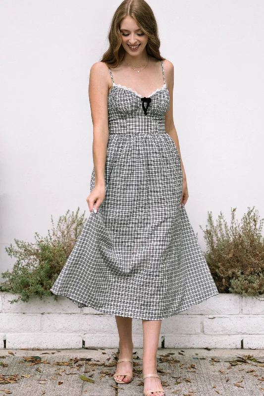 Gia Plaid Sweetheart Dress