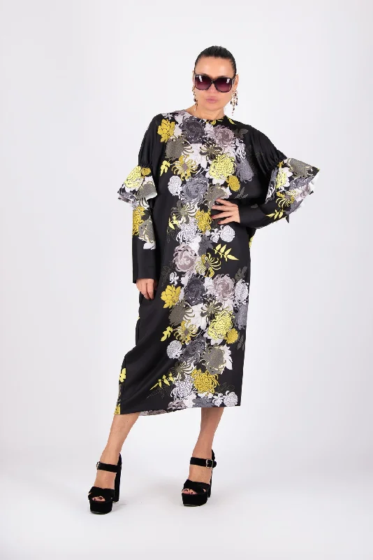 Long Winter Neoprene Dress NOA
