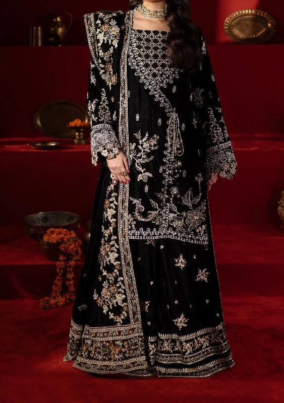 Nureh Embroidered Pakistani Luxury Velvet Dress