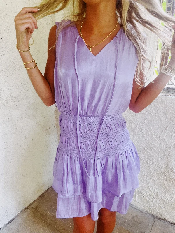 Sparks Fly Dress - Lilac