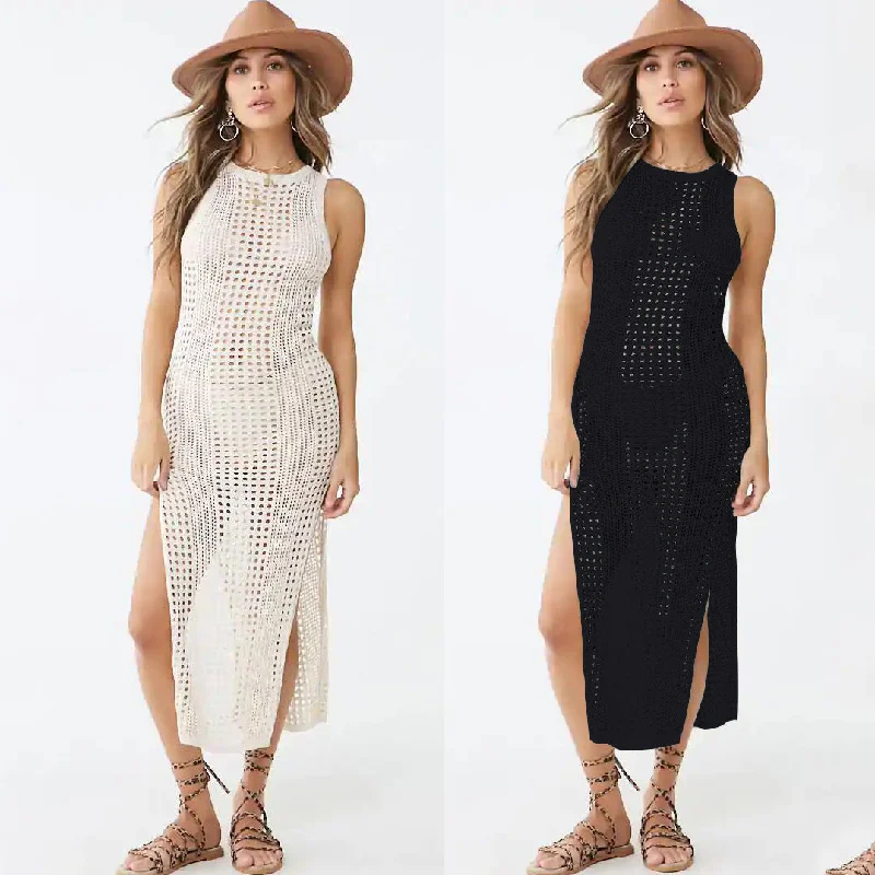 Summer Knitted Long Beach Dresses